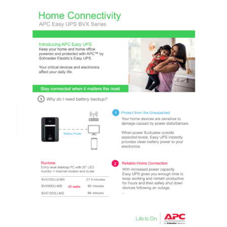 เครื่องสำรองไฟฟ้า APC 950VA 520 วัตต์ รุ่น BX950MI-MS EASY UPS 4 ช่อง ป้องกัน ไฟตก ไฟเกิน_5